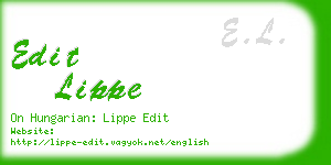 edit lippe business card